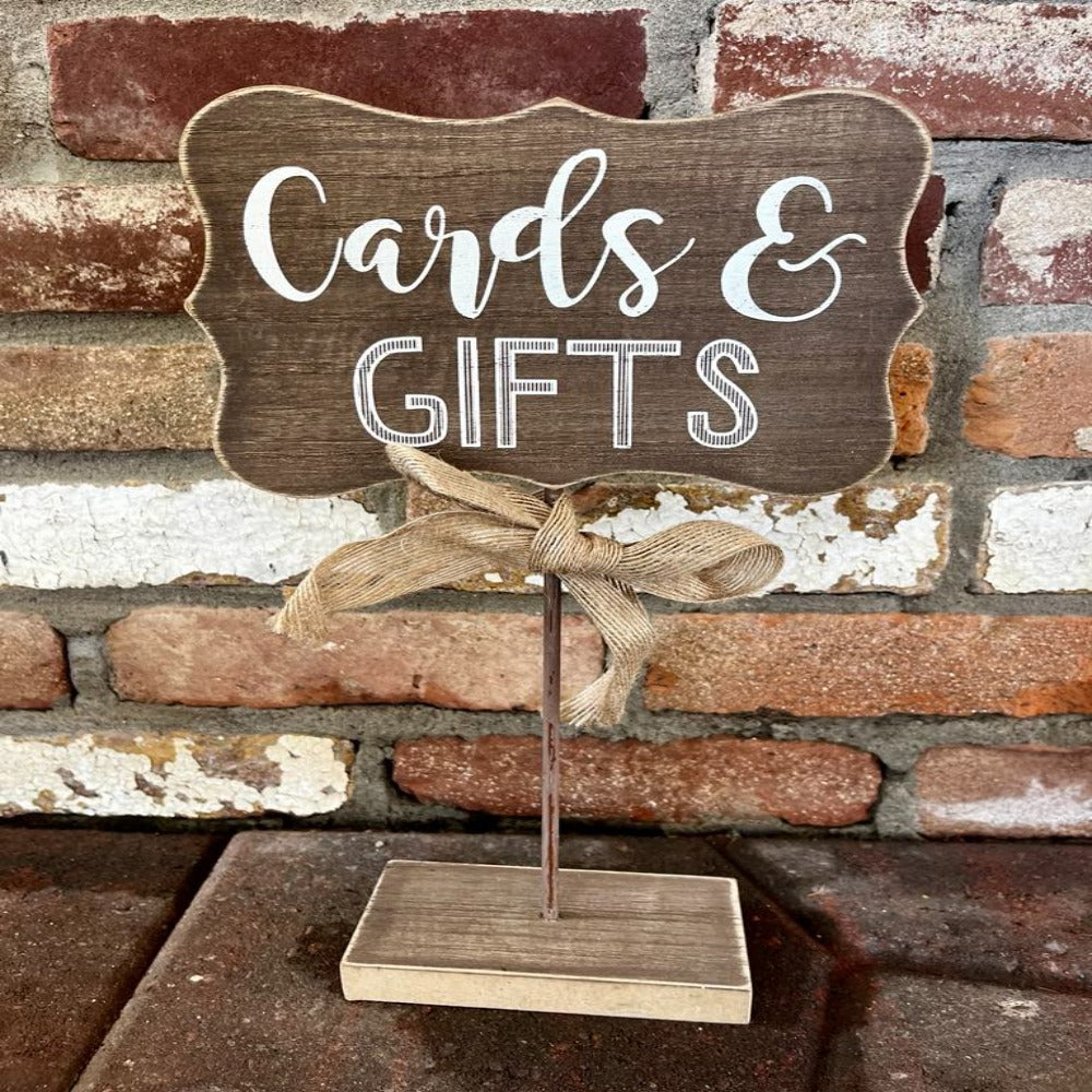 CARDS AND GIFTS SIGN