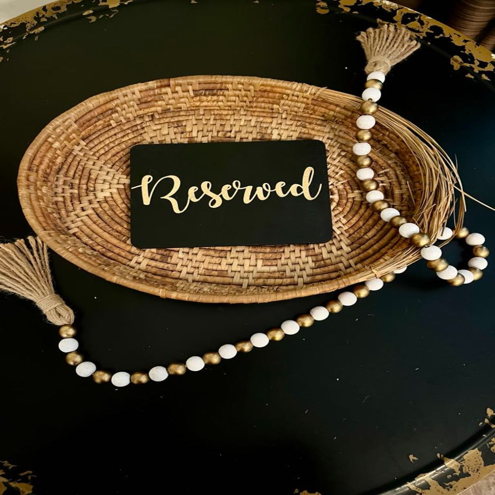 RESERVED SIGN