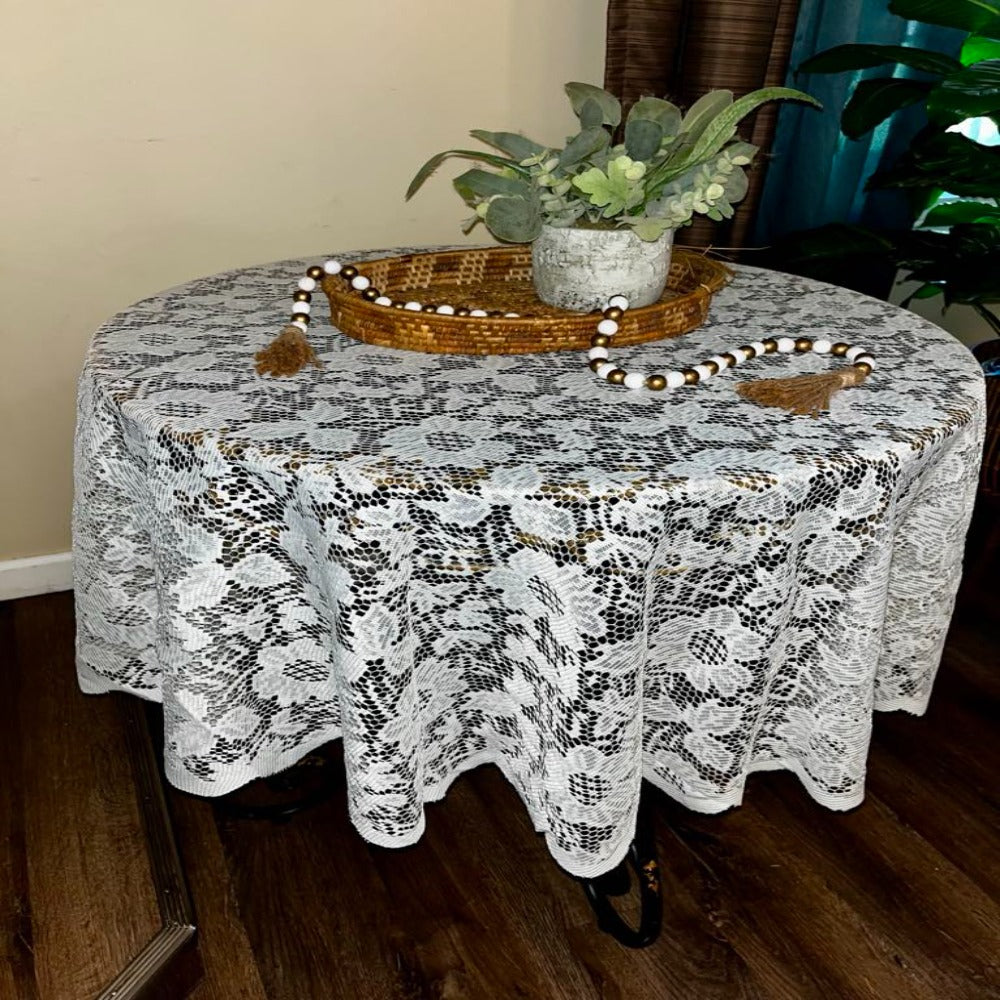 ROUND LACE TABLECLOTH