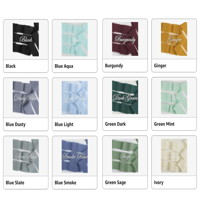 Personalized Chiffon Fringe Ribbon