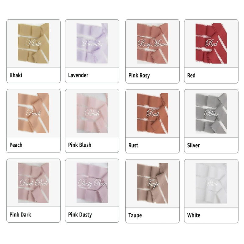 Personalized Chiffon Fringe Ribbon