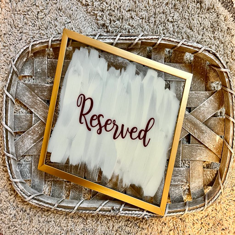 RESERVED SIGN