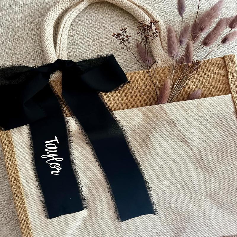 Personalized Chiffon Fringe Ribbon