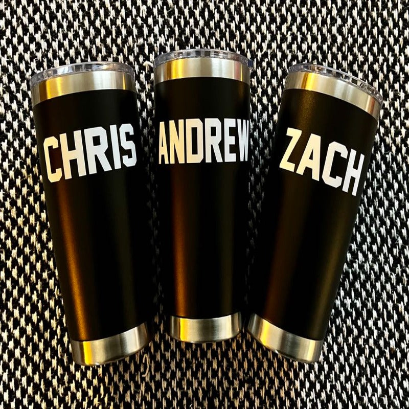 PERSONALIZED METAL TUMBLER