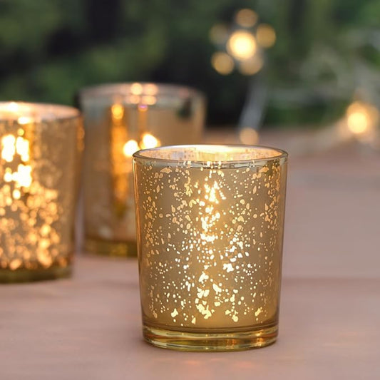 Votive Candle Holders - Bright Gold
