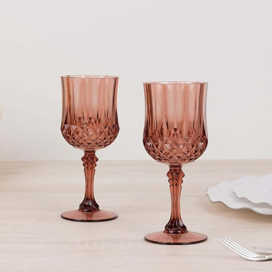 Goblet Glasses - Amber