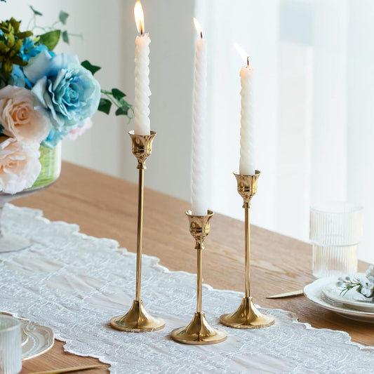 Taper Candle Holders - Gold