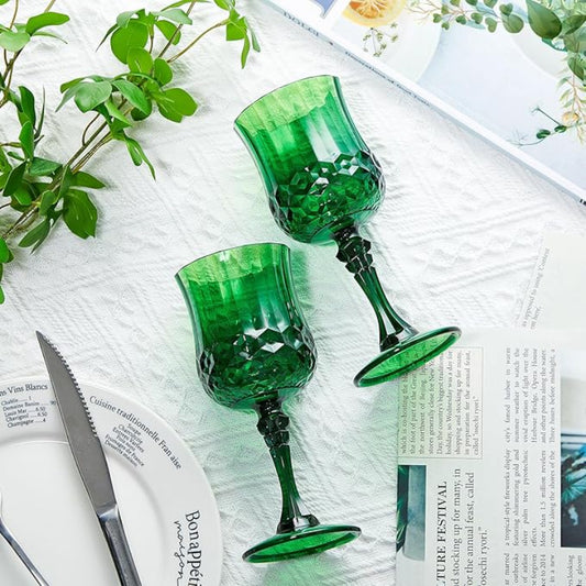 Goblet Glasses - Green