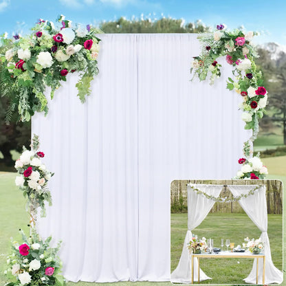 White Backdrop Curtains