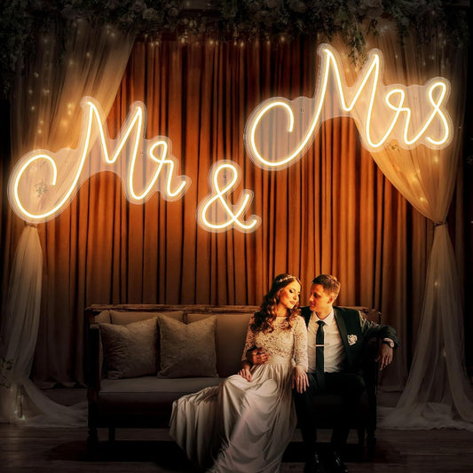 Mr & Mrs Neon Sign