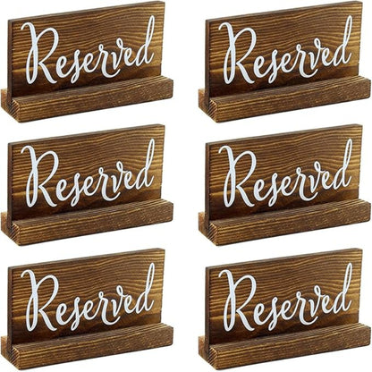 MINI RESERVED SIGNS