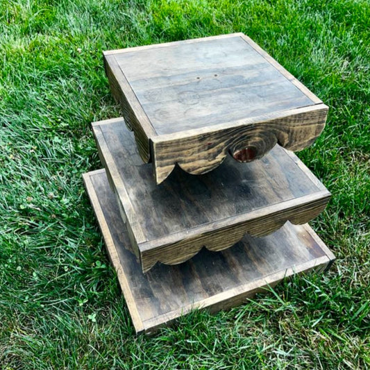 WOODEN CUPCAKE STAND